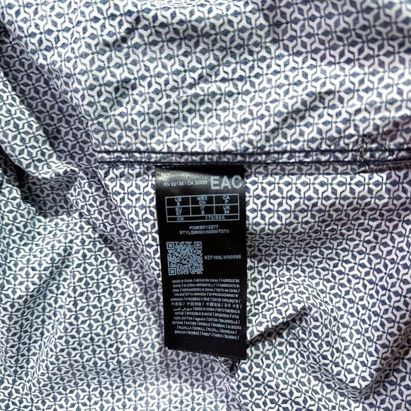 Guess- Cotton Mens Casual button down shirt - Picture 5 of 6